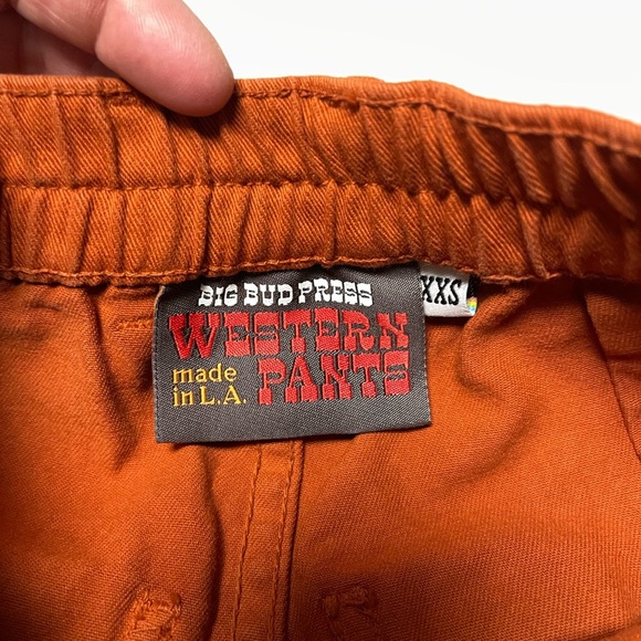 EUC Big Bud Press Western Pants in Burnt Terracotta - Picture 2 of 12